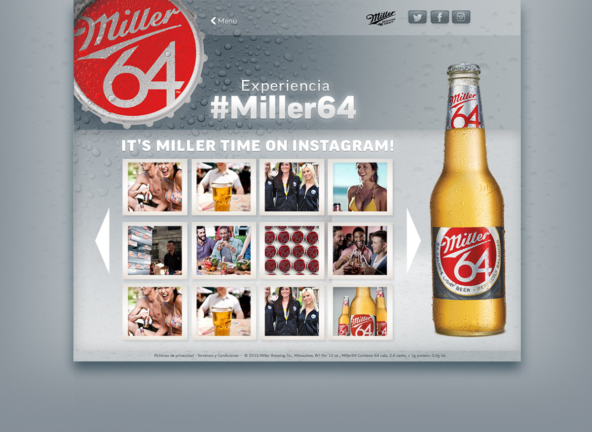beer miller Website wordpress php css HTML alcohol