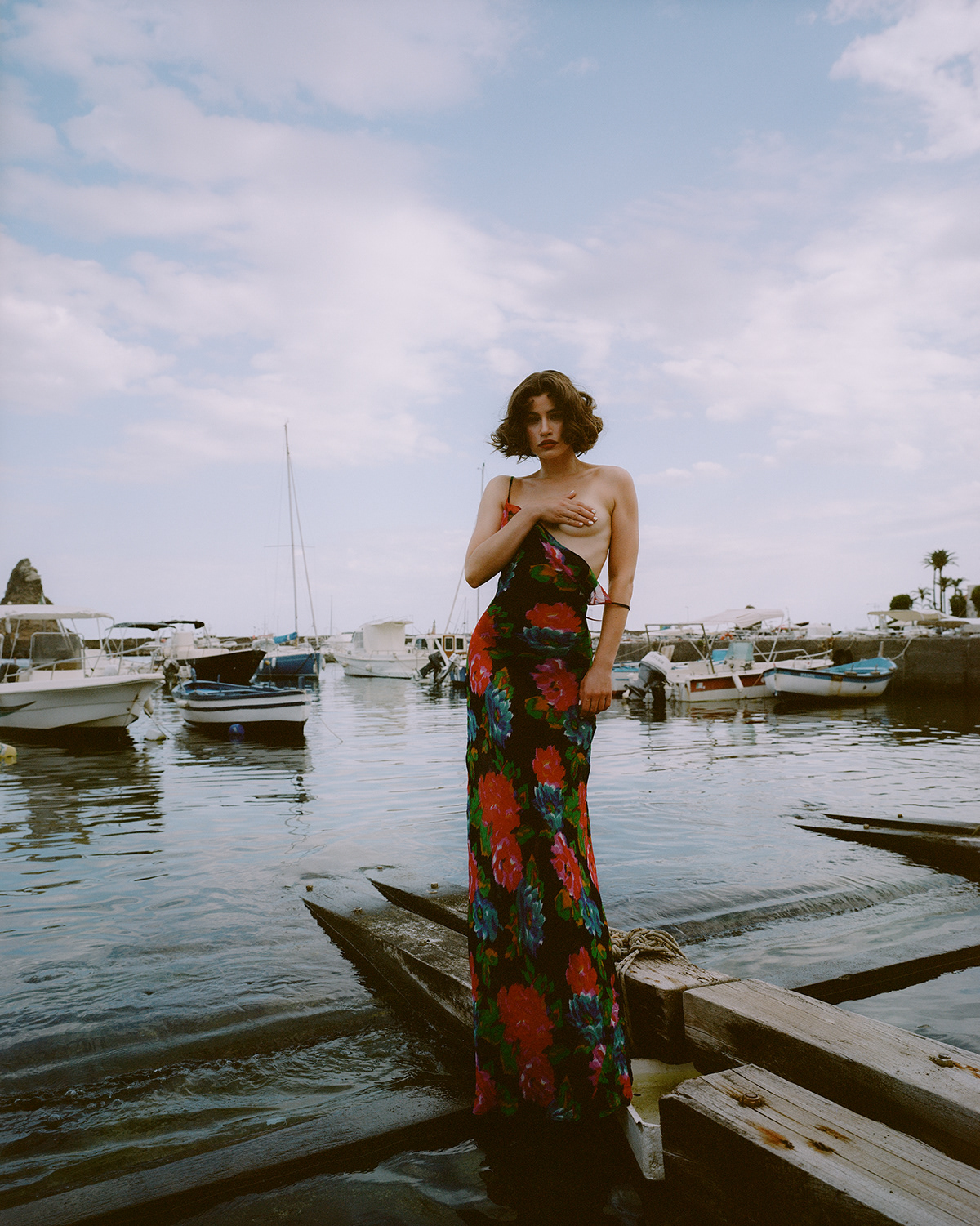 beach beauty editorial Italy model Photography  portrait summer swimwear woman