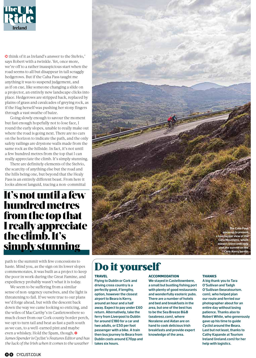 Photography  journalism   Cycling magazine editorial