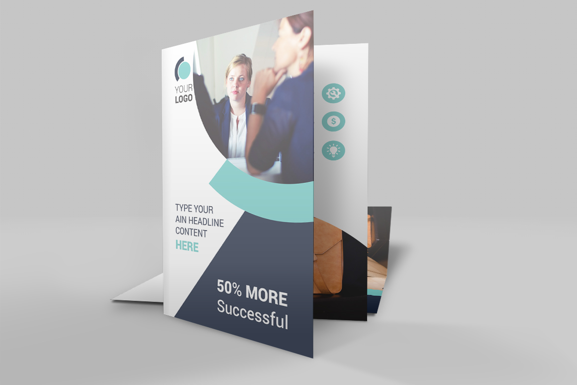 business bi-fold brochure