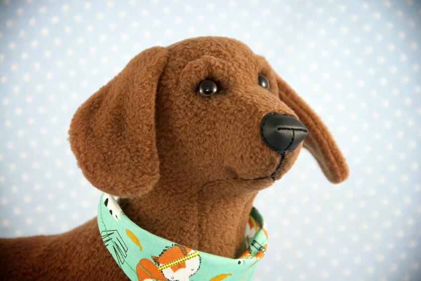 dachshund handmade toy wiener-dog entala art toy custom toy plush dog toy