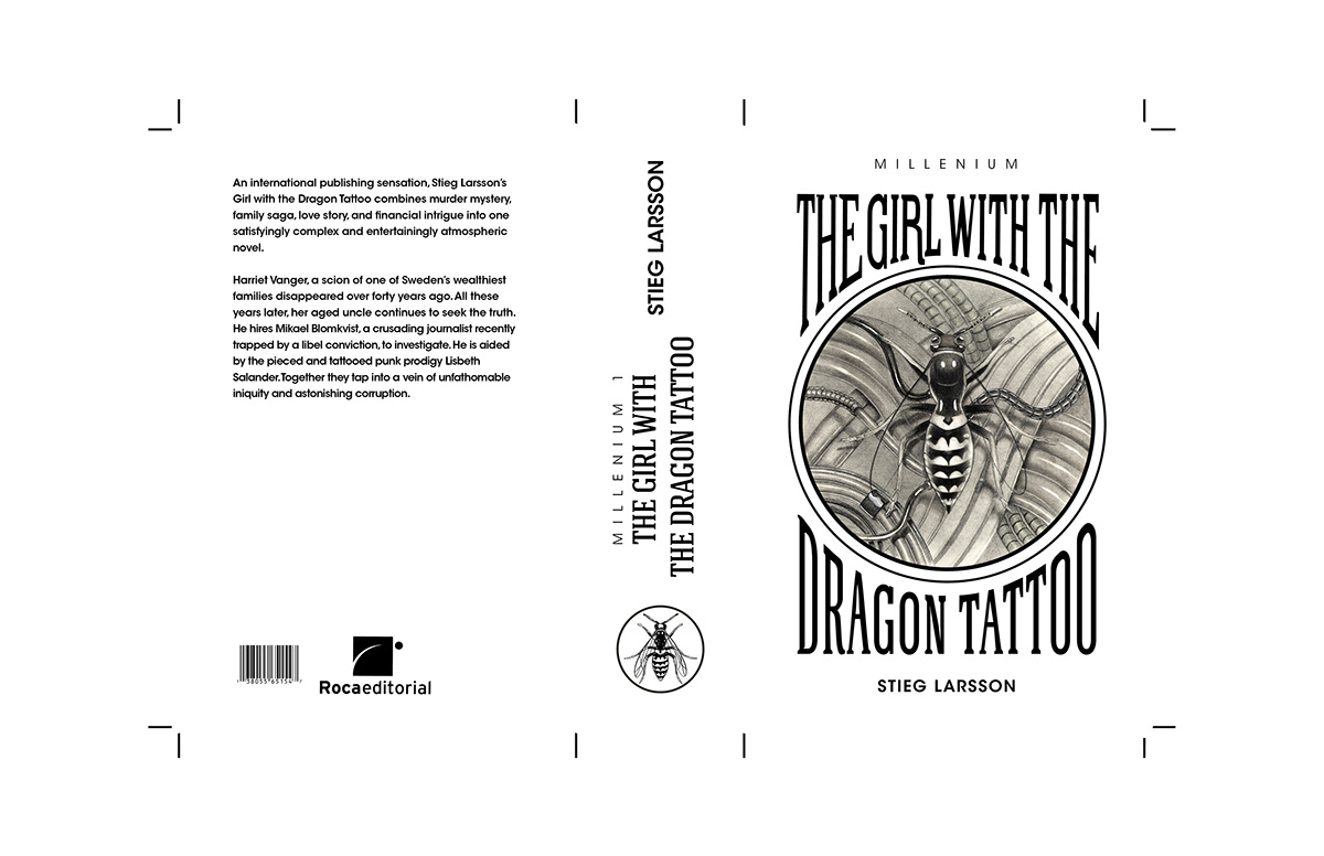 millenium book cover Stieg Larsson trilogy