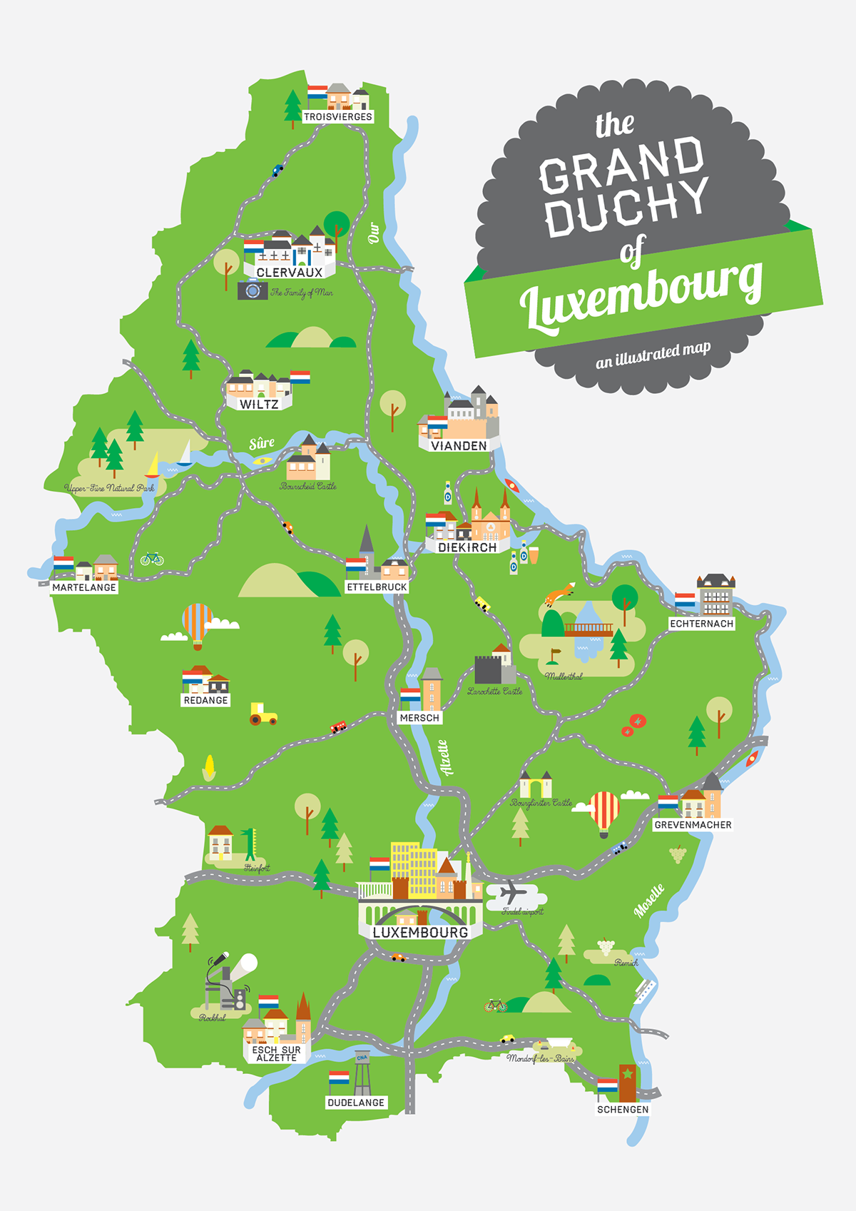 luxembourg map Icon Europe Duchy