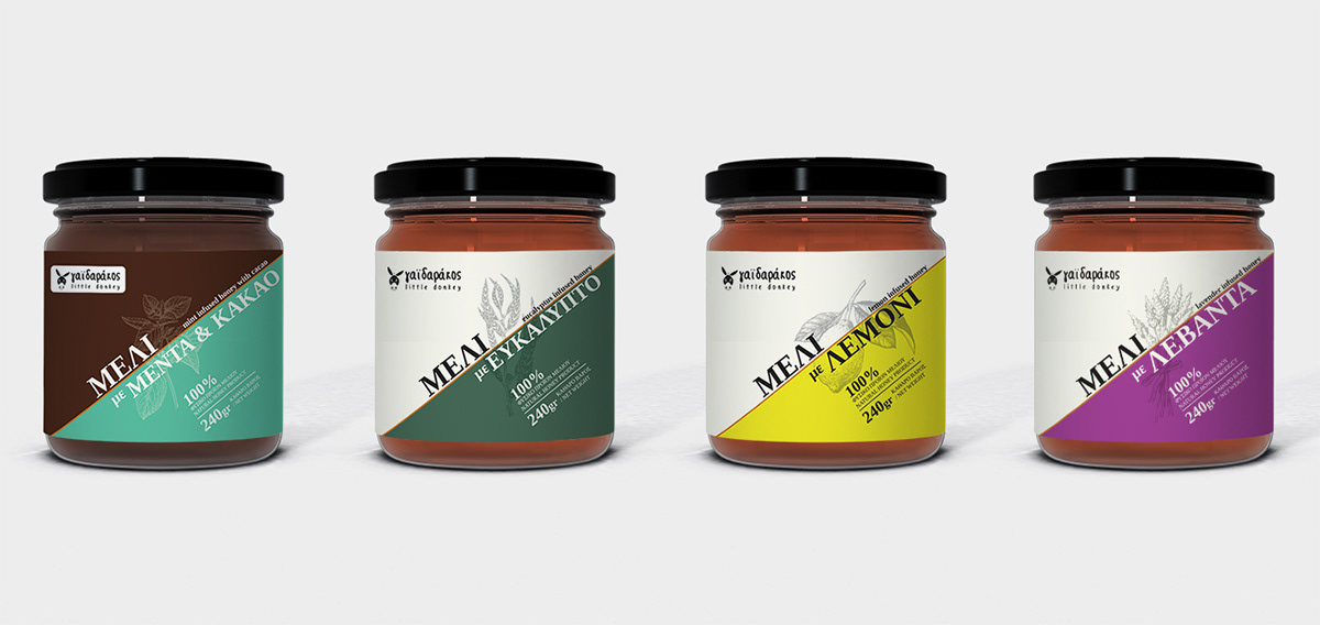 pollen muesli gaidarakos greek nutrition honey label design packaging design