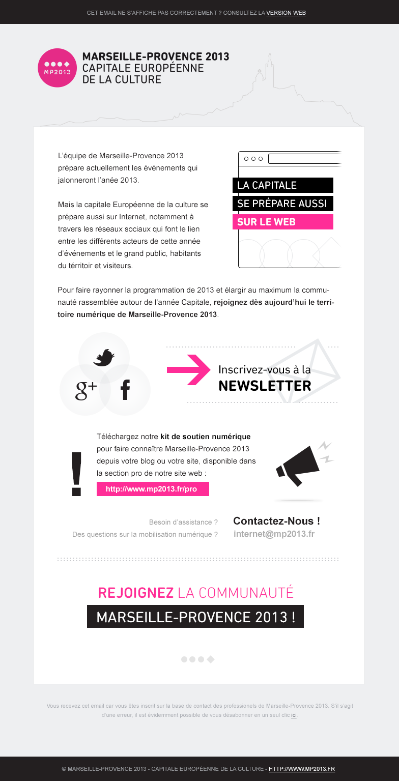 newsletter design marseille French