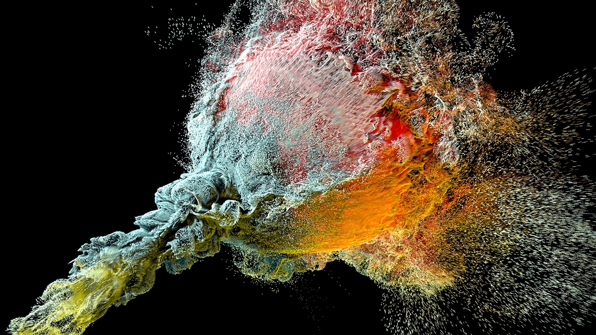 illusion graphic visual particles Ident krakatoa motion plasma ball