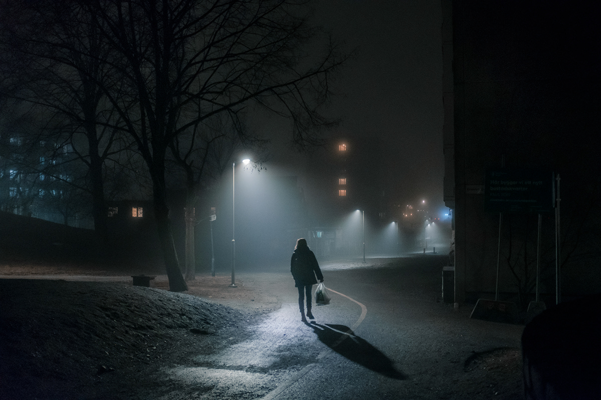 night photography cinematic cinematography Fuji x100f Photography  art photography night Sweden Stockholm fuji