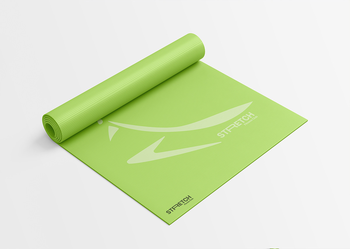 brand identity branding  design free mockup  mat Packaging psd template Roll visual identity Yoga