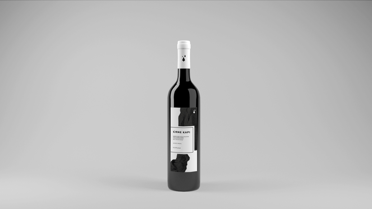 Crne Kapi  Black Drops  wine label wine brand