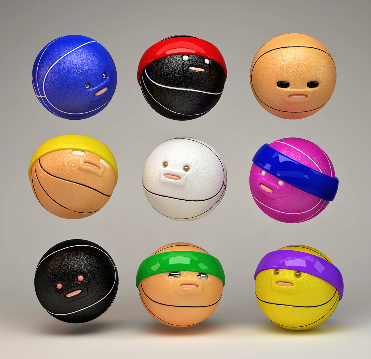basketball hoops 3D c4d design Cat neko cute kawaii sneakers Nike Fun sports MrKat NBA