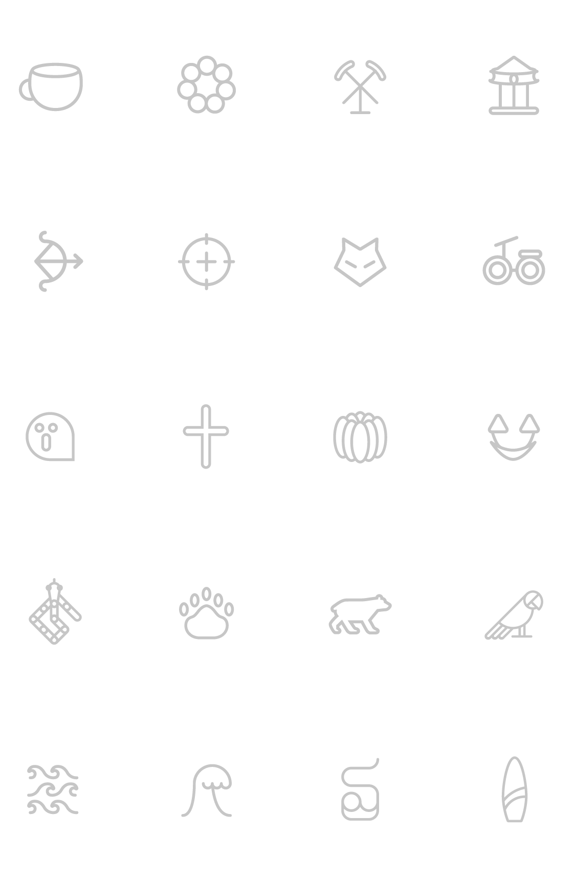 Icon symbol graphic vector Minimalism Theme Park