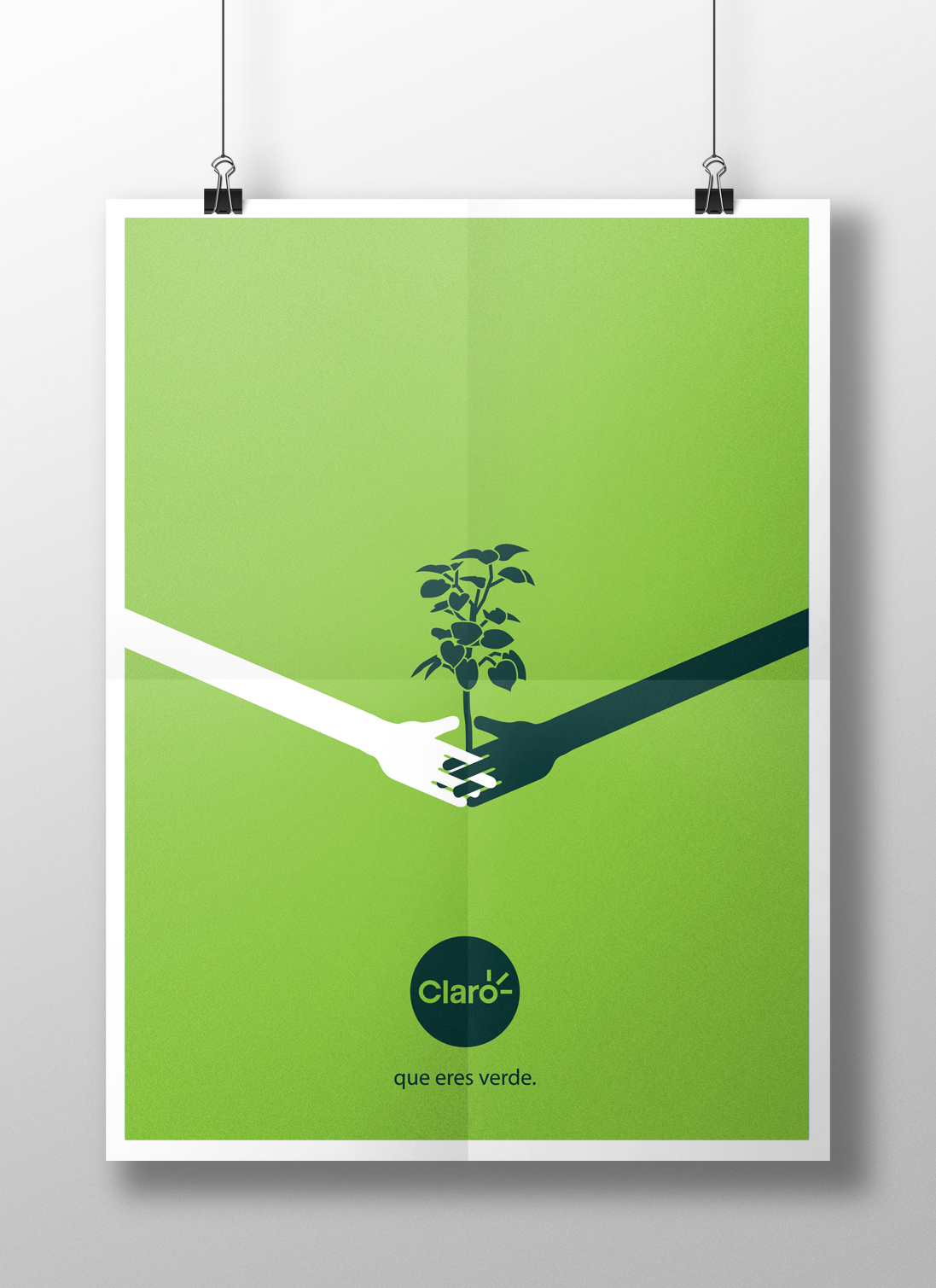 poster cartel ecologico Verde eco green ecological