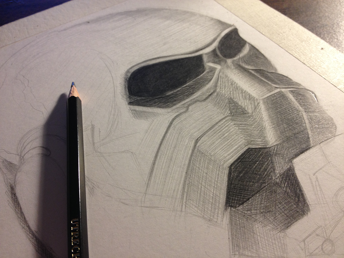 sketching graphite pencil rendering free hand rendering