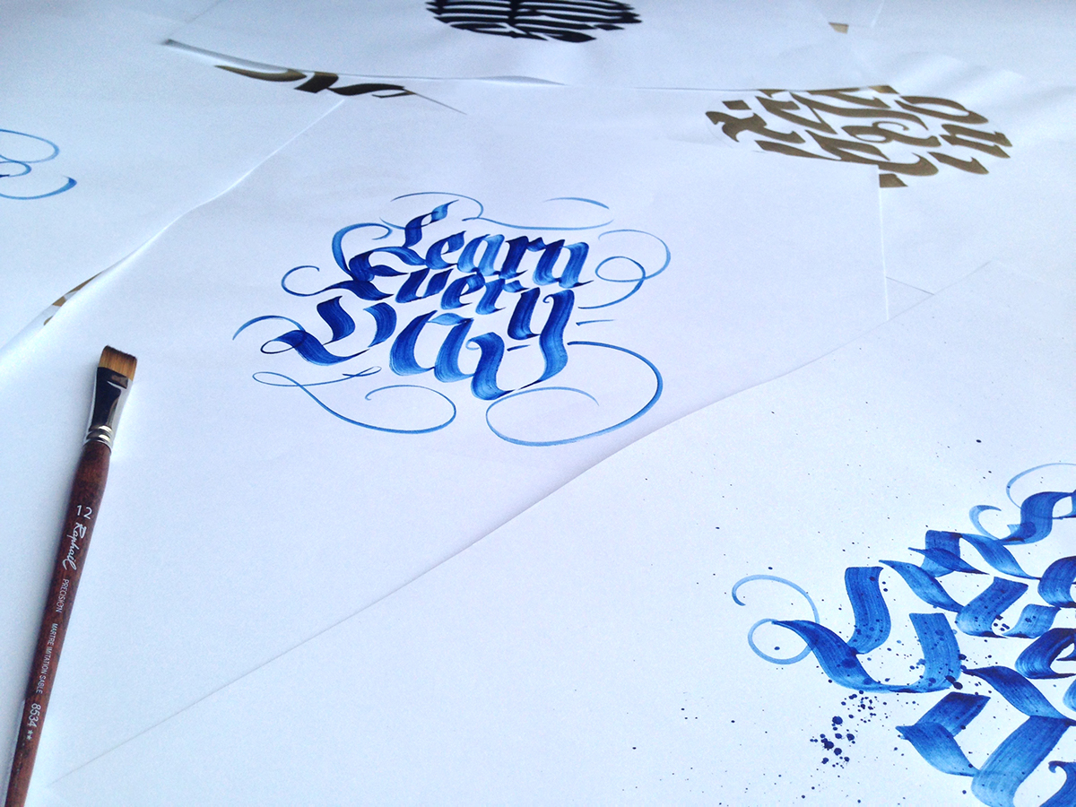 hand type letters type paint colors handwriting lettering Handlettering calligraffiti gold