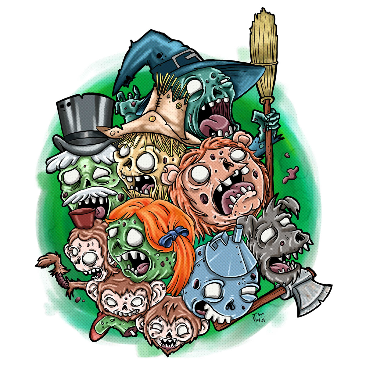 zombies zombie Zumbi desenho draw Ilustração dibujo