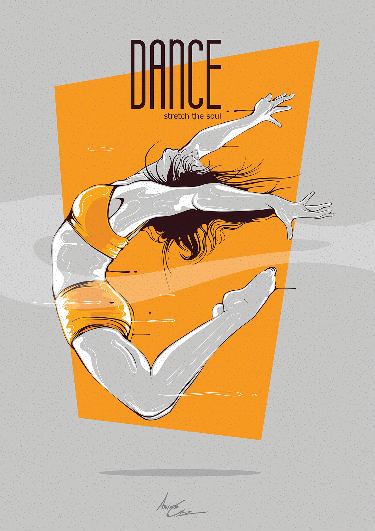 DANCE   poster vector prints Illustrator shapes experimet wacom adobe Ps25Under25