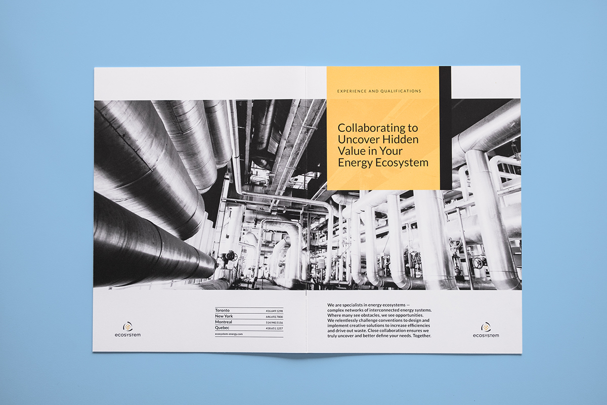 Engineering  graphic design  corporate brochure