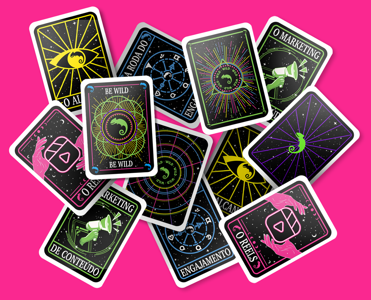 Baralho card design cards cartas print tarot Tarot Cards