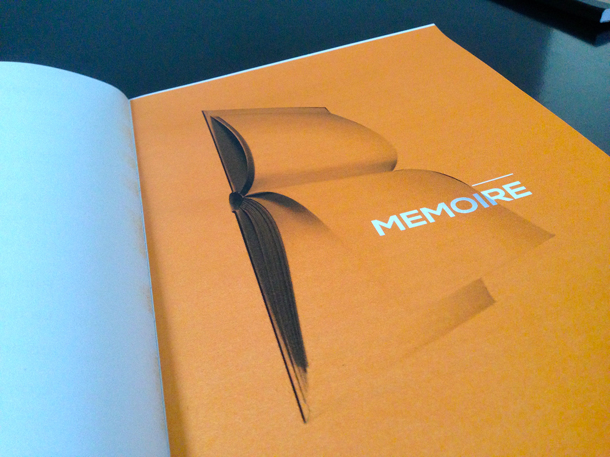 memoir Mémoire orange graphic sport city