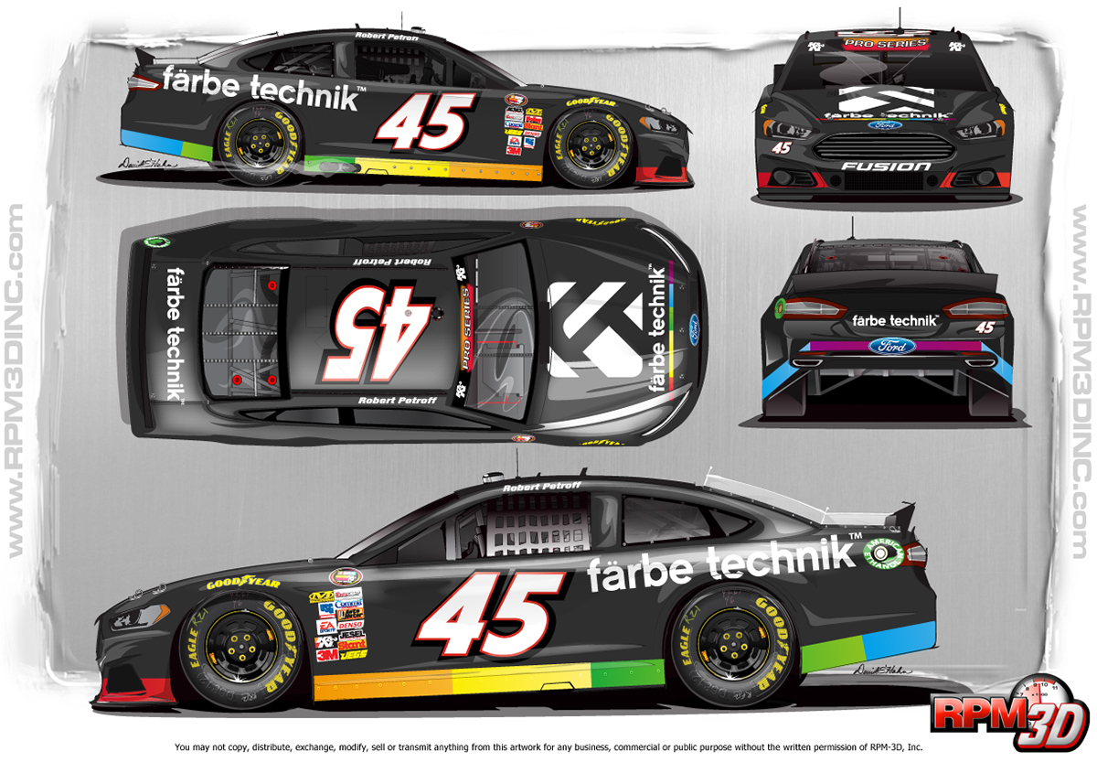 NASCAR K&N Series Farbe Technik car race Racing PaintScheme Design NASCAR Design