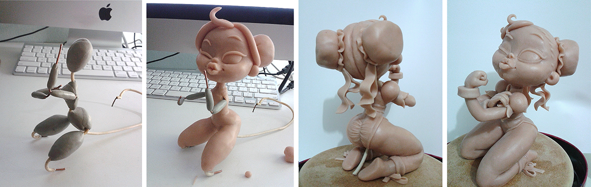 Character design Chun Li STREET FIGHTER capcom sculpture Sculpt sculpey clay pin up fanart videogame girlpower