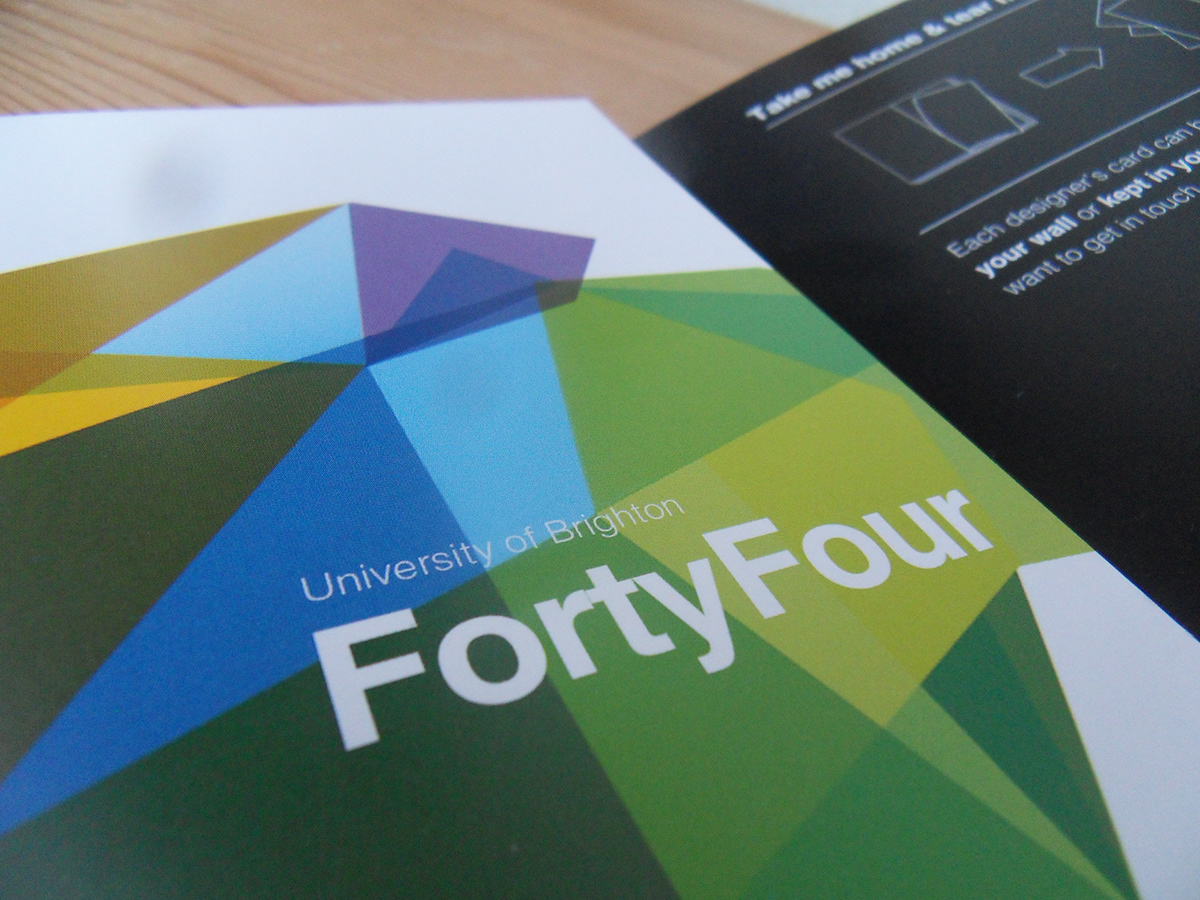 FortyFour university of brighton New Designers Pocket Exhibition graduate brighton
