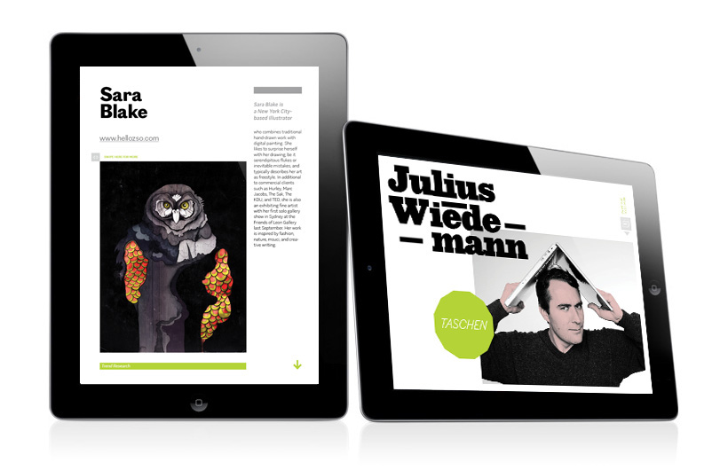 iPad magazine designcollector app application ios melibayev vesnin Digital Publishing