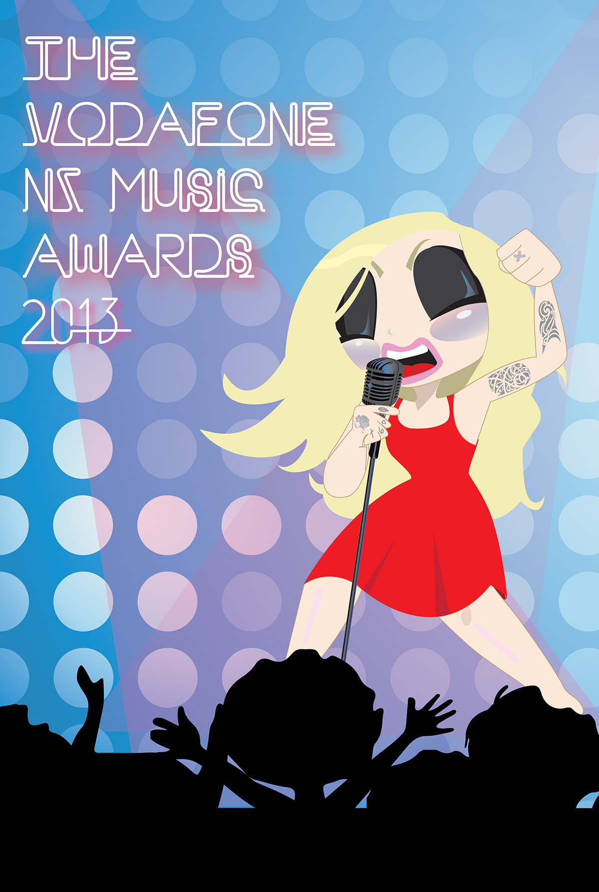 music awards poster vodafone New Zealand