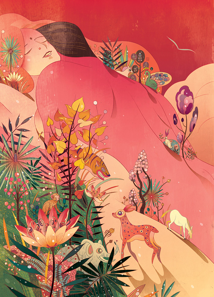 editorial conceptual victo ngai detail detailed fantasy Nature graphic whimsical