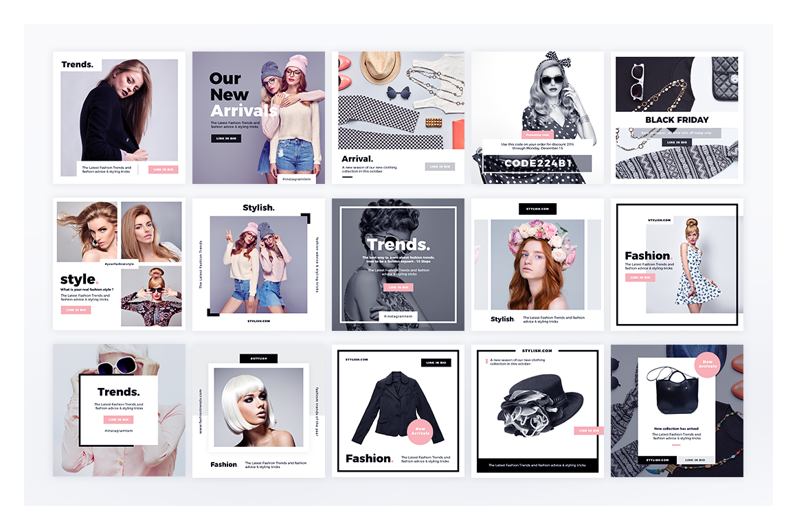 design Website template instagram Advertising  UI ux brand branding  Fashion 