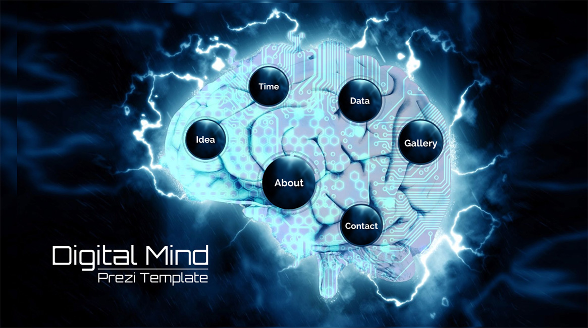 ai brain Digital Mind mind think prezi prezi next PPT Powerpoint template