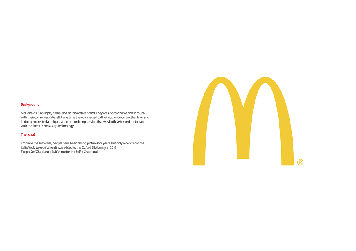 app design Future Lions McDonalds selfie Technology
