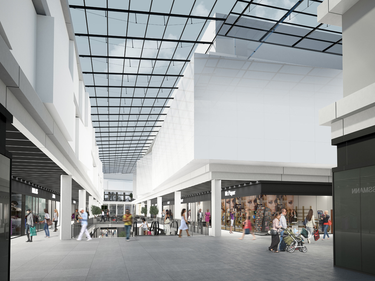 3D rendering Visualisierung mall kino