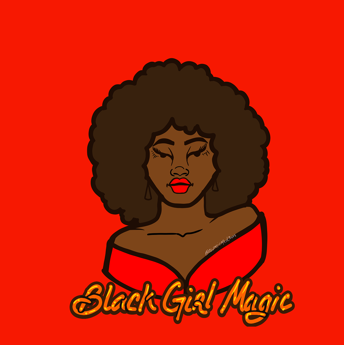 Black Girl Magic Illustration on Behance