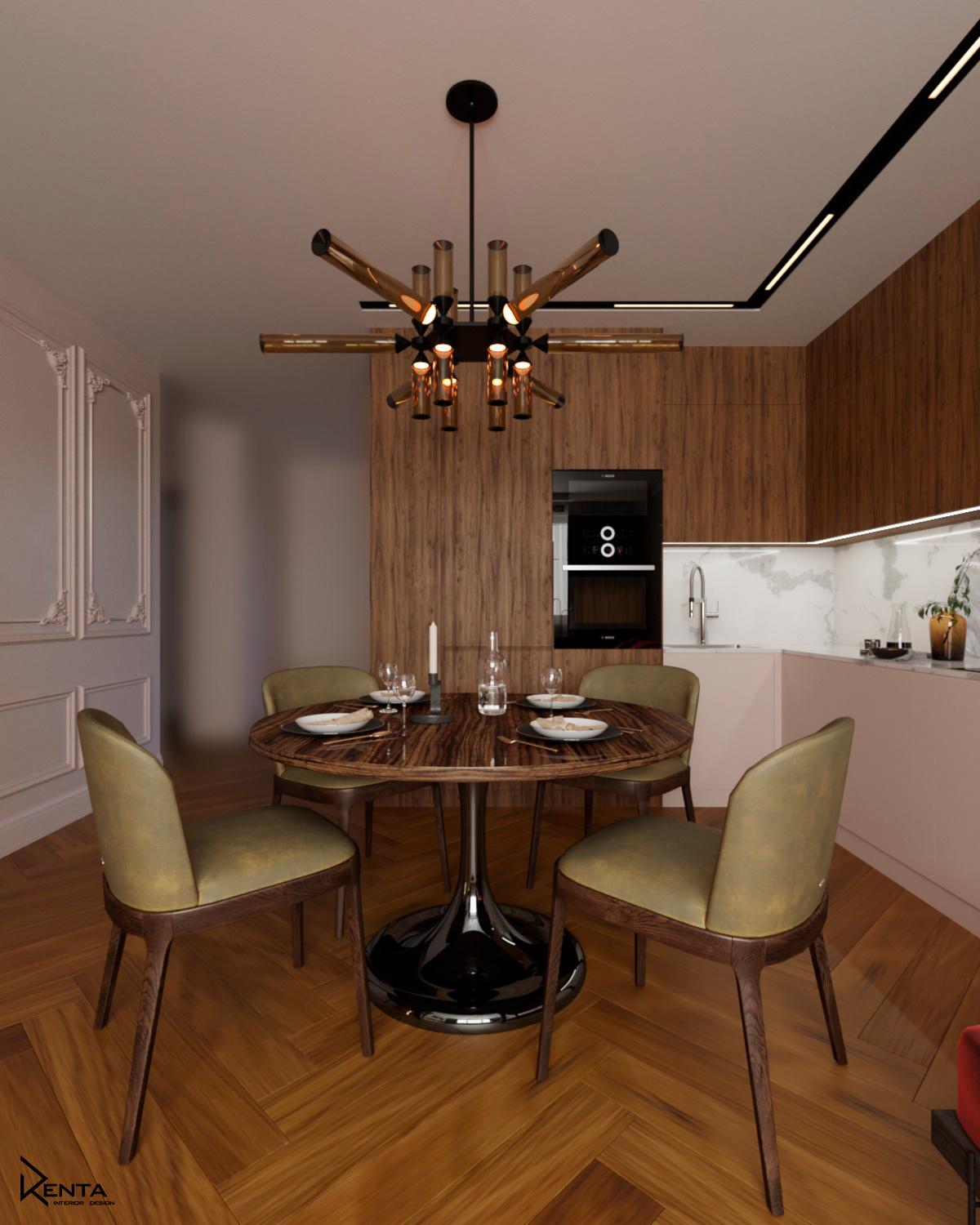 дизайн дизайн интерьера кухня кухня-гостиная ремонт интерьер визуализация Визуализация интерьера современный дизайн рендер