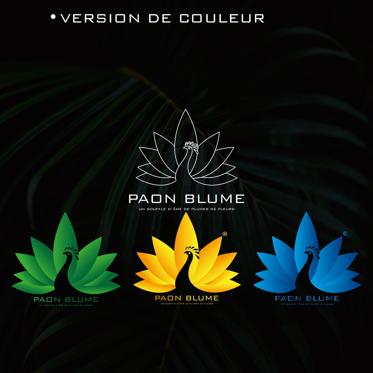 bio charte graphique dessin graphisme identité visuelle logo cosmetic Lotus Nature paon simple logo