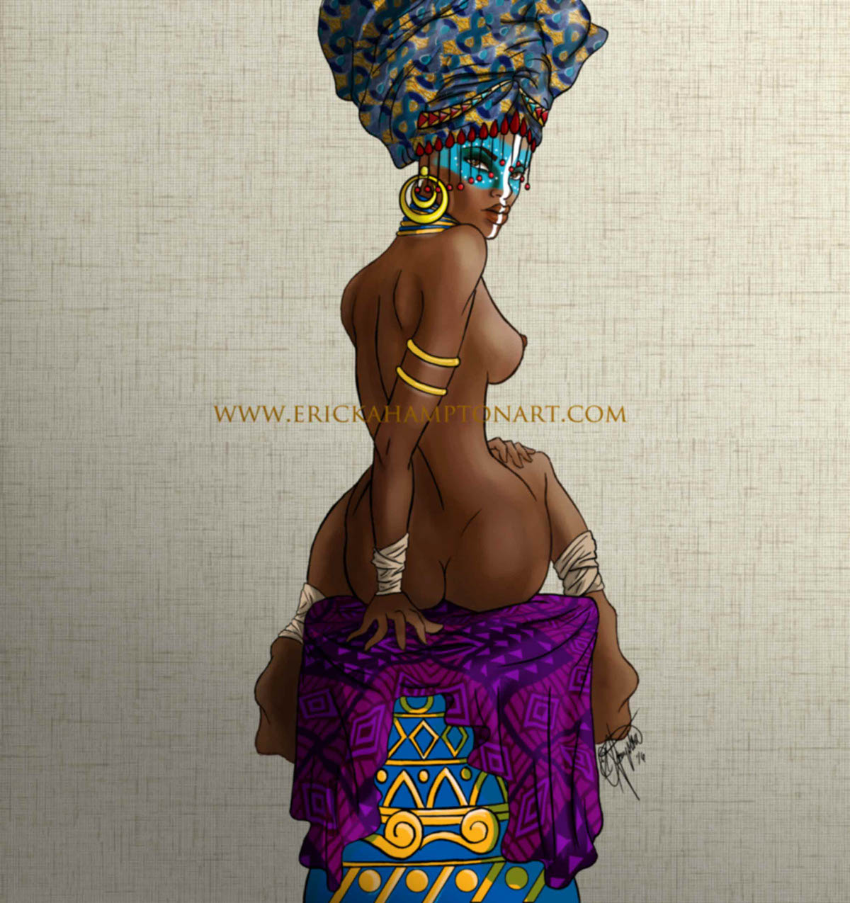 african queen ericka hampton artwork Beautiful africa art design Character