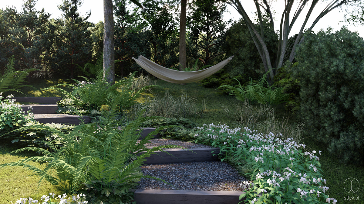 architekt krajobrazu garden project Landscape Design ogród na skarpie ogród naturalistyczny pracownia sttyk projekt ogrodu projektowanie ogrodów sttyk trawy w ogrodzie