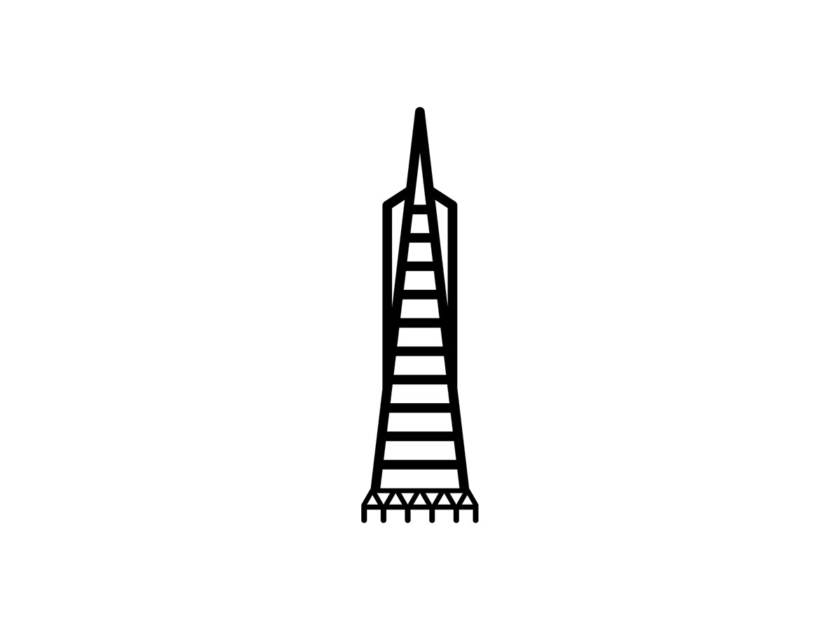 empire state building sky tower transamerica gherkin Sydney Opera House Space Needle iconography