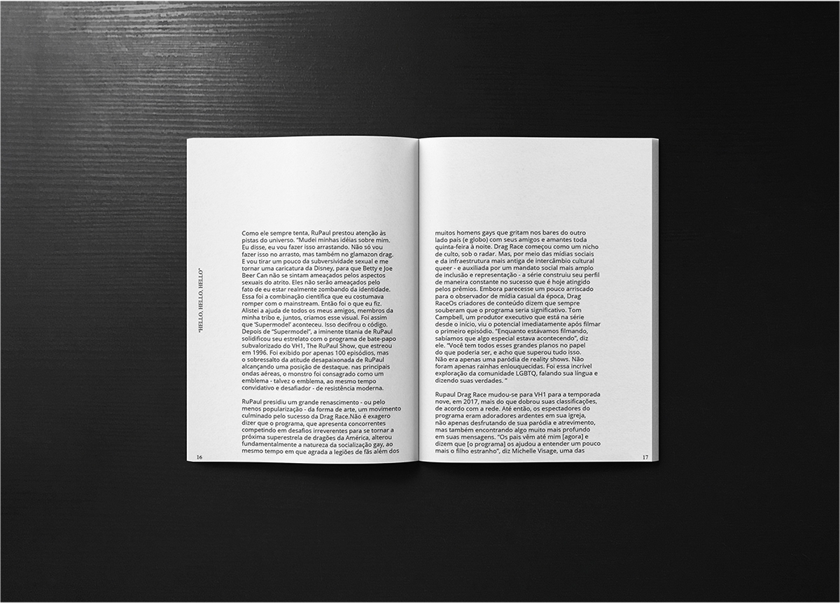 design Rupaul editorial book case product branding  Branding Identity Design Graphic Mockup