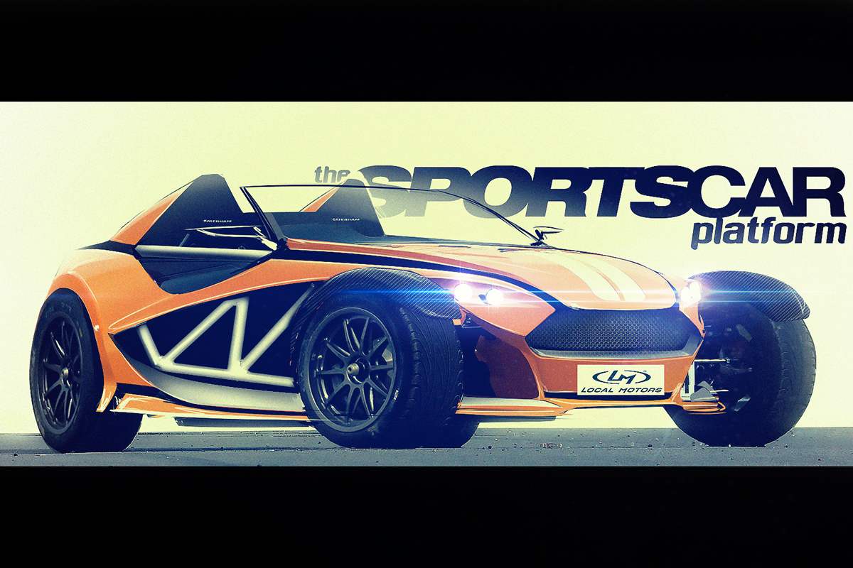 car local motors sketch render ultimate track fighter