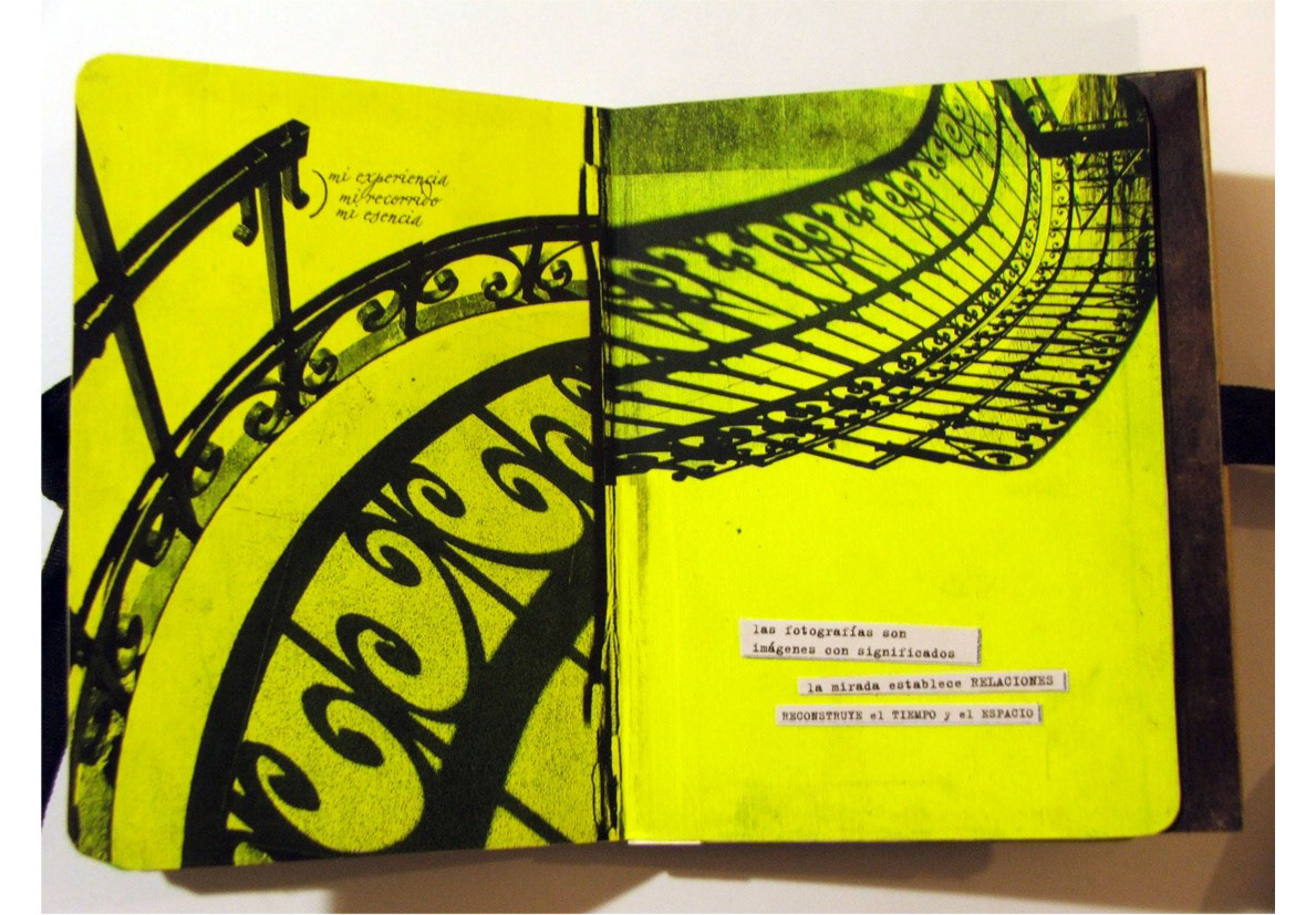 diseño audiovisual amarillo fluo neon yellow puente buenos aires Belgrano sketchbook artbook handmade scrapbook city
