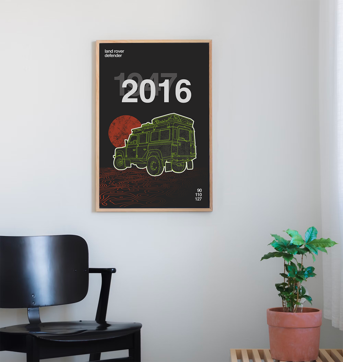 automotive   colorful ILLUSTRATION  poster screen print