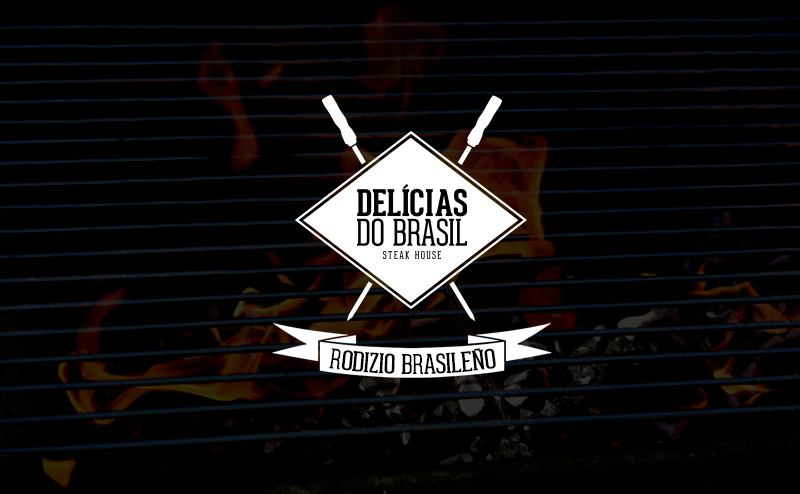 logo Logotype Brasil jonatan Jonatan Gomez steak Steak House meat Cuts Sirloin Food  Brazil rodizio