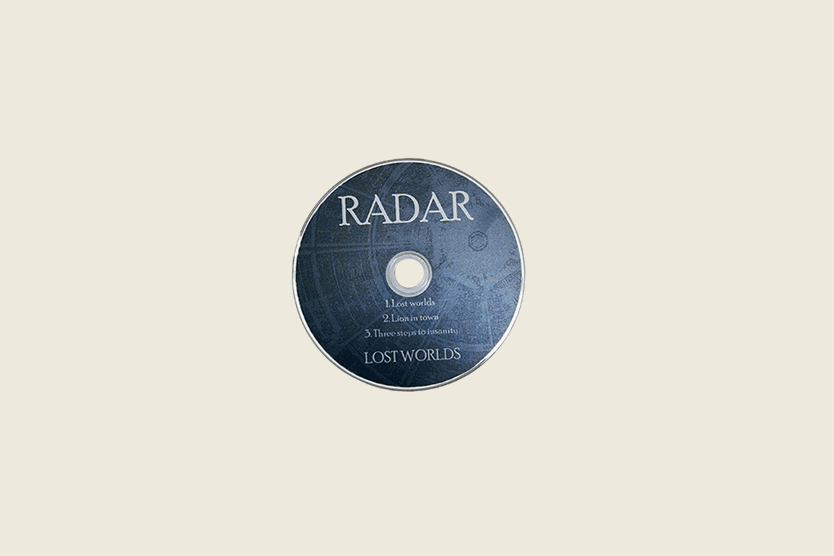 cd branding  music case product graphic Packaging radar confezione