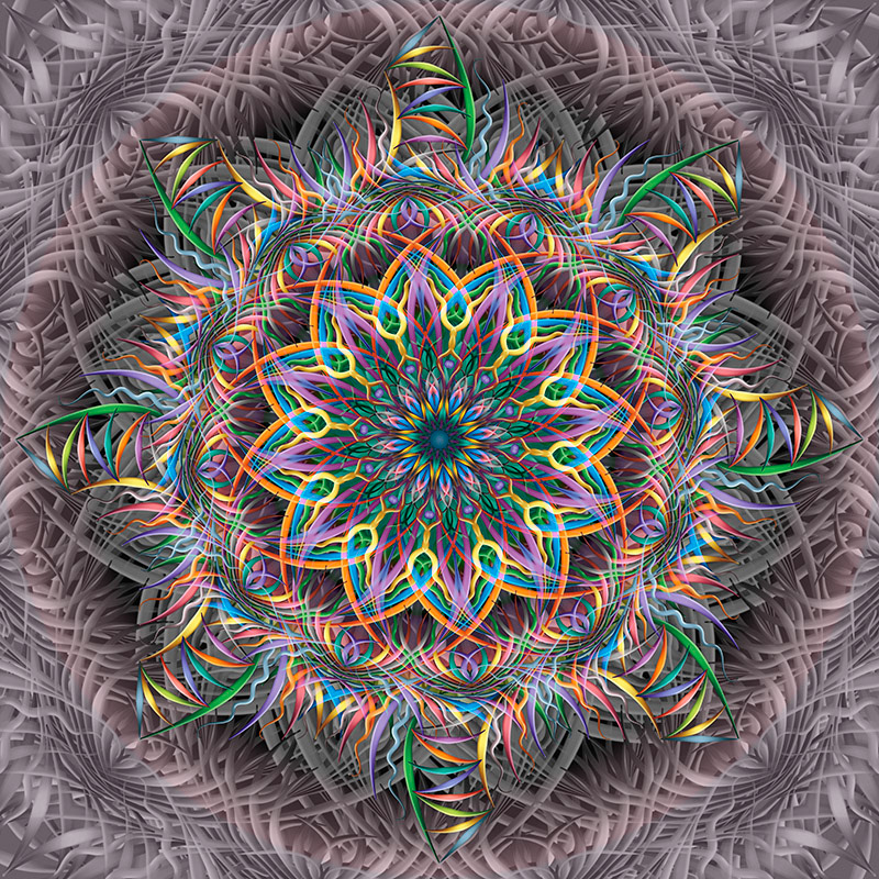 Mandala pinwheels illusion kinetic mystical enchanting artistic flair spiritual rhythmic harmonious
