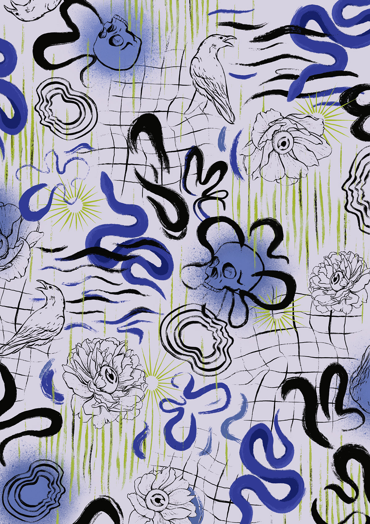 textile pattern surface design print fabric design floral pattern