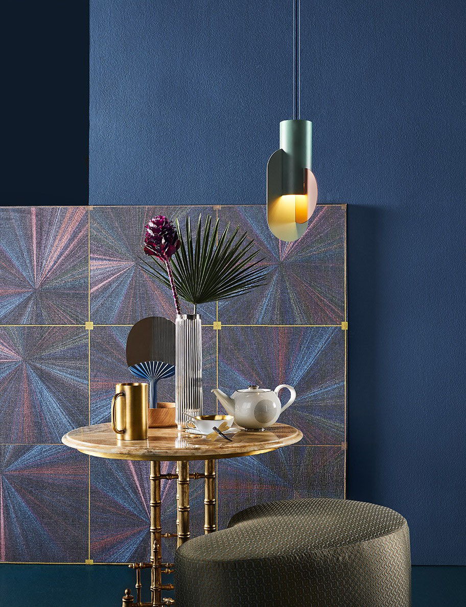 papier wallpaper Style contemporary furniture symmetry futuristic design elegance Interior