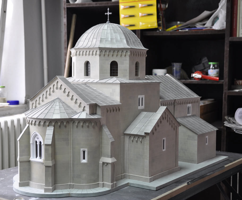 curch architectural model tactile