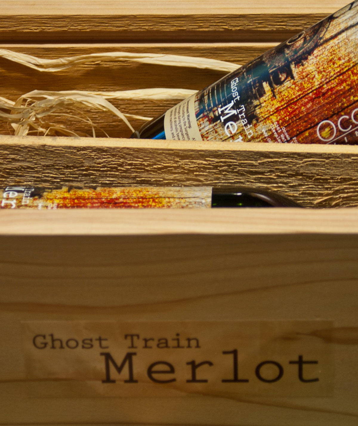 ghost train wine wine label